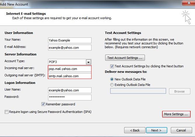 Vlieger Schandalig Verslaafd How to fix POP3 and IMAP settings for Yahoo Mail (Yahoo Requires SSL) |  Email Questions