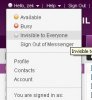 Yahoo Mail Beta Instant Messaging Status.JPG